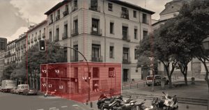 cambio de uso local a 6 viviendas